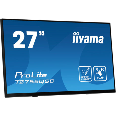 Iiyama Prolite T2755QSC-B1 27 Zoll Touchscreen-Monitor (schwarz, HDMI, Display-Port, 2x USB-A, USB-B)