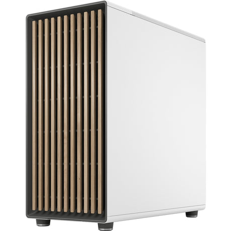 Fractal Design North XL Midi-Tower-Gehäuse (weiße Holzfarbe | 2x USB-A | 1x USB-C | gehärtetes Glas)