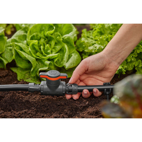 Gardena Micro-Drip-System Absperr- und Regulierventil 13 mm (1 2 ) (grauorange)