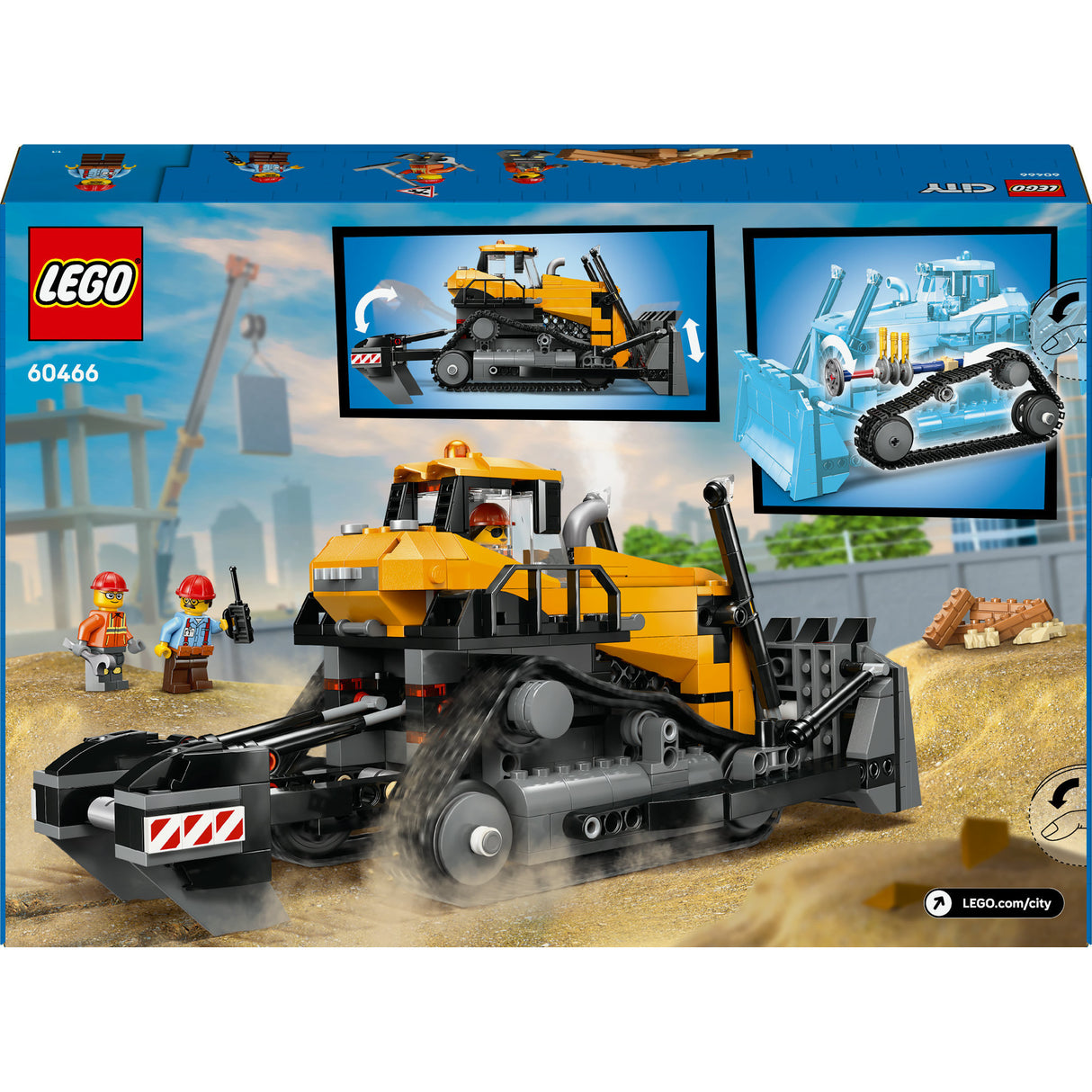Lego City 60466 Gelber Bulldozer