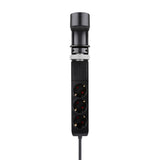 Neomounts ds22-840bl6 Tischsteckdose mit Klemme, 1,4 m, Innenbereich, Typ F, Kunststoff, schwarz, Stromversorgung