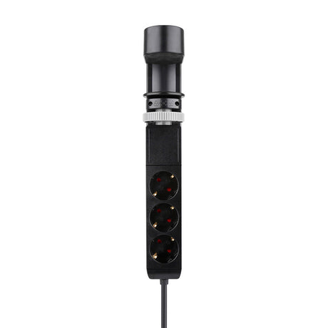 Neomounts DS22-840BL6 Tischsteckdose mit Klemme und USB-C- und USB-A-Anschlüssen – Schnelllade-Steckdosenleiste (schwarz)