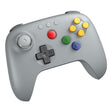 8bitdo 64 Bluetooth-Controller (grau, Bluetooth 5.0 USB, Switch, Switch 2, PC, Android)