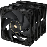 Asus proart pf120 fan - triple pack case fans (zwart, 3 stuks, 120 x 120 x 28 mm, 3 stuks)
