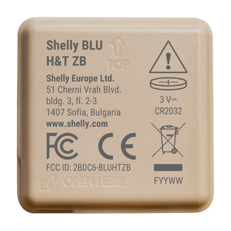 Shelly Blu HT ZB Sensor (Beige, Bluetooth 5, ZigBee)