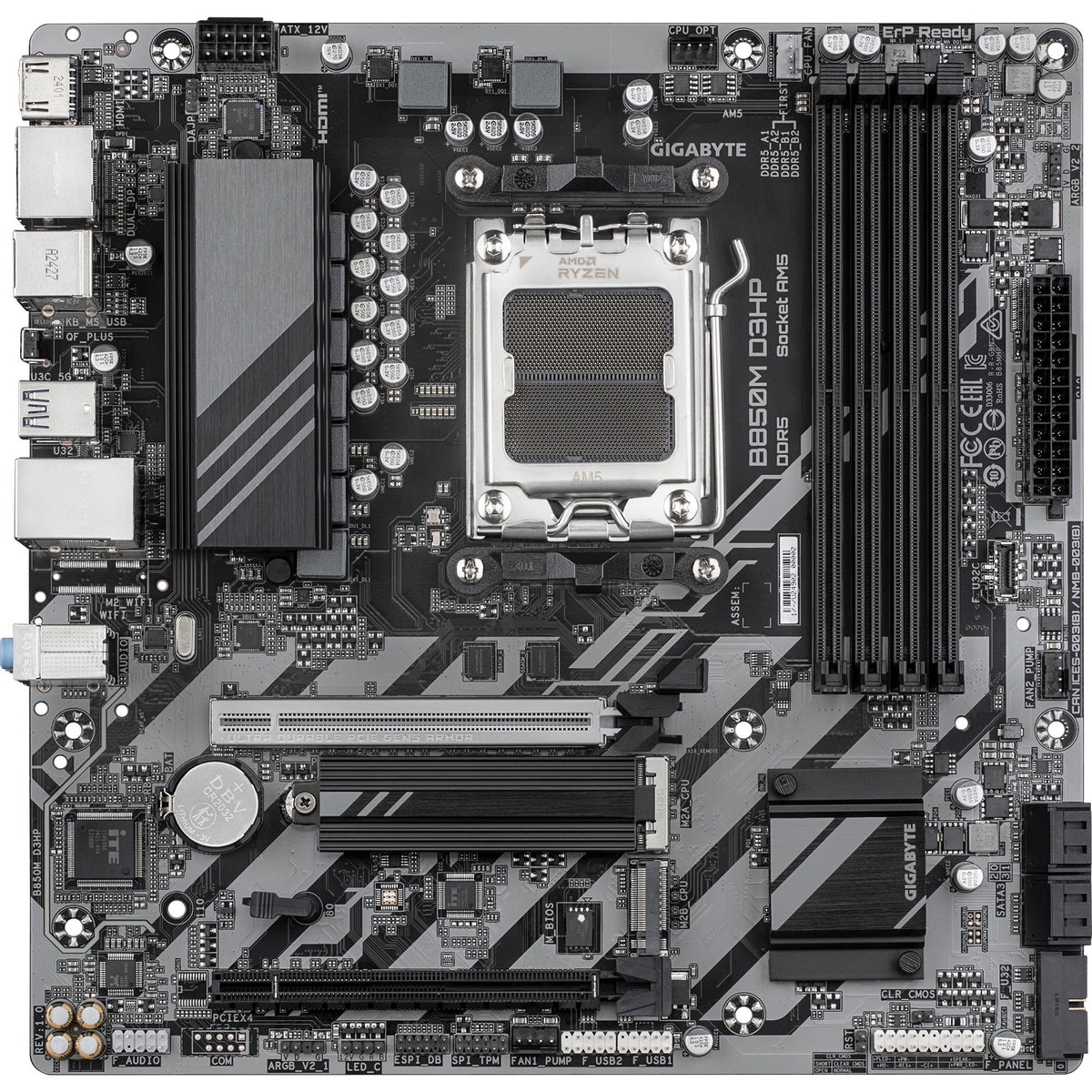 Gigabyte B850M D3HP Sockel AM5 Motherboard (RAID, GB-LAN, Sound, µatx)