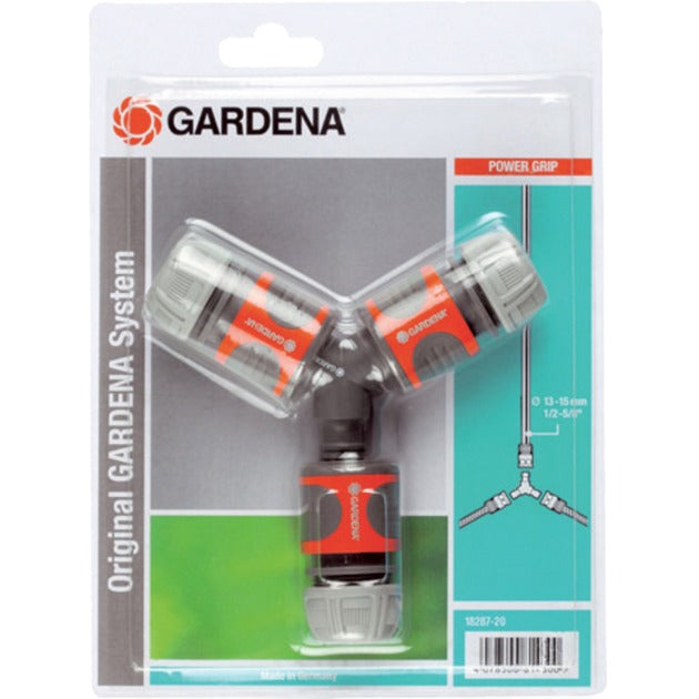 Gardena zweiseitiges Schlauchkupplungsset-Orange-und-Grau-18287-20