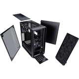 Fraktales Design meshify c dunkle getemperte Glas