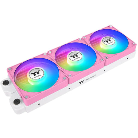 Thermaltake CT120 EX Reverse Argb Sync PC-Lüfter Pink (3-Lüfter-Pack) Gehäuselüfter (Rosa, 3 Stück, 120 x 120 x 25 mm, PWM)