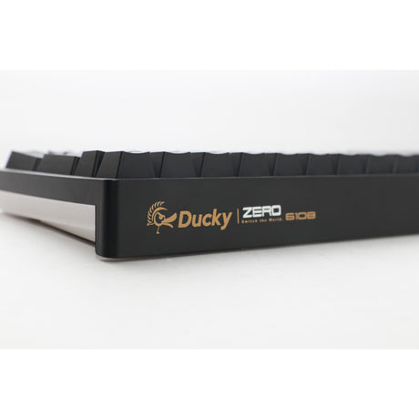 Ducky Zero 6108 Classic Black RGB mechanische Gaming-Tastatur (Schwarz, US-Layout (QWERTY), Cherry MX2A Speed Silver, 100 %, RGB-LEDs, Double-Shot PBT, Hot Swap, 2,4 GHz | Bluetooth | USB-C)