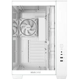 Asus a32 plus midi tower behuizing (wit | 2x usb-a | 1x usb-c | rgb | tempered glass)