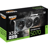 Inno3d n50703-12d7x-195064l geforce rtx 5070 x3 oc, 12 gb, gddr7, 192-bit, 28 gbps, 672 gb s, 650 watt