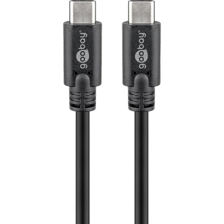 Goobay Sync Charge Super Speed USB-C Kabel (schwarz, 2 Meter)