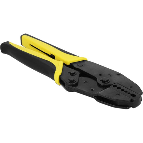Delock Universal-Koax-Crimpzange (schwarz gelb, 7 Durchmesser)