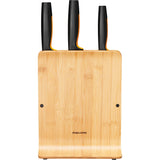 Fiskars funktionelle Form Bambusmesserblock mit 3 Messern