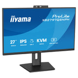 Iiyama prolite xb2797qsnph-b1 27 monitor (zwart, hdmi, displayport, usb-c, lan, audio, webcam)