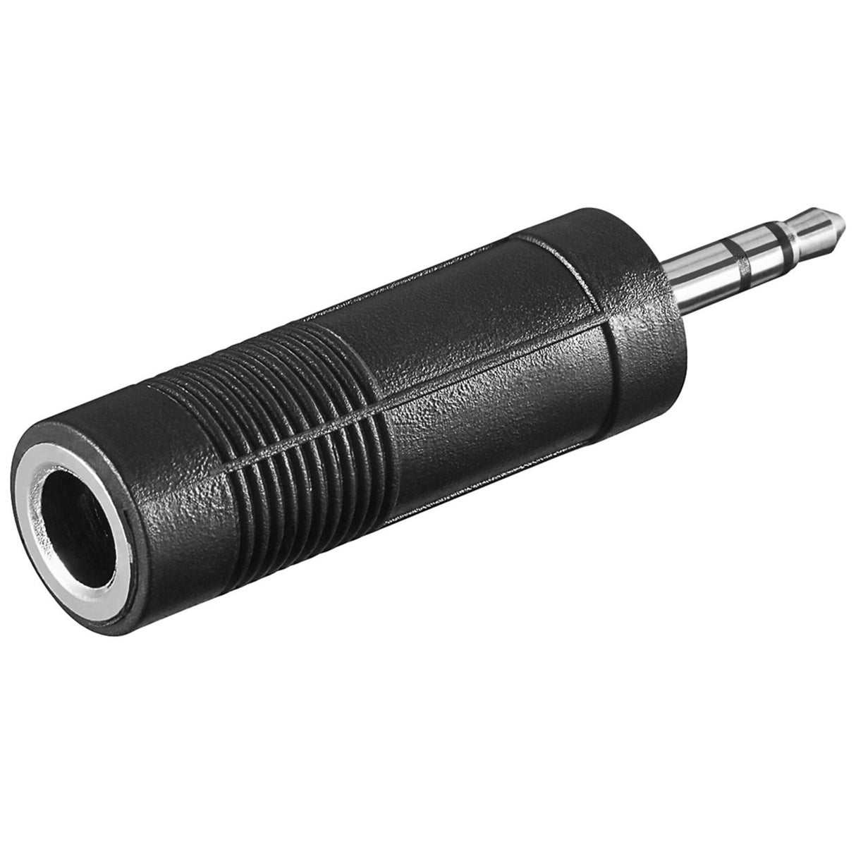 Goobay Adapter 6,35 mm Klinke > 3,5 mm Klinke (schwarz, Stereo)