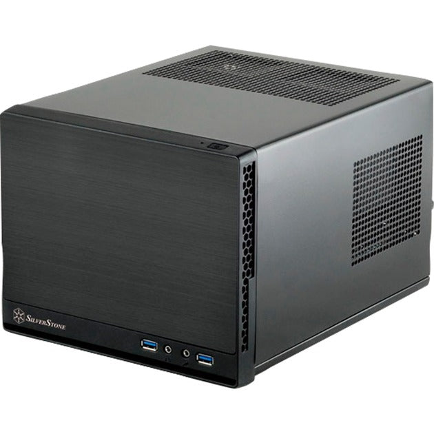 Silverstone SG13B-Q Mini-Tower-Gehäuse (schwarz | 2x USB-A)