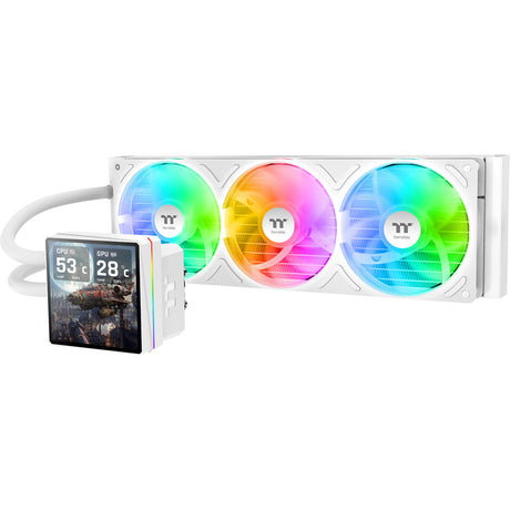 Thermaltake TH360 V3 Ultra ARGB Sync AIO Flüssigkeitskühler – Snow Edition Wasserkühlung (weiß)