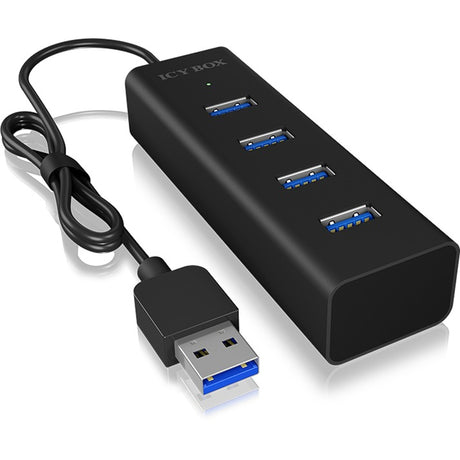 Icy Box ib-hub1409-u3 4-Port USB-Hub (schwarz)