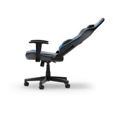 Dxracer prince l black blue pvc leather gamestoel (zwart blauw)