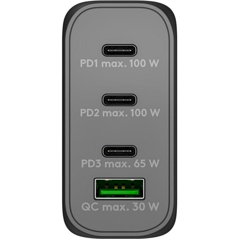 Goobay USB-C PD Multiport Schnellladegerät (100 W) (Schwarz)