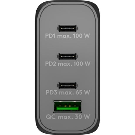 Goobay USB-C PD Multiport Schnellladegerät (100 W) (Schwarz)