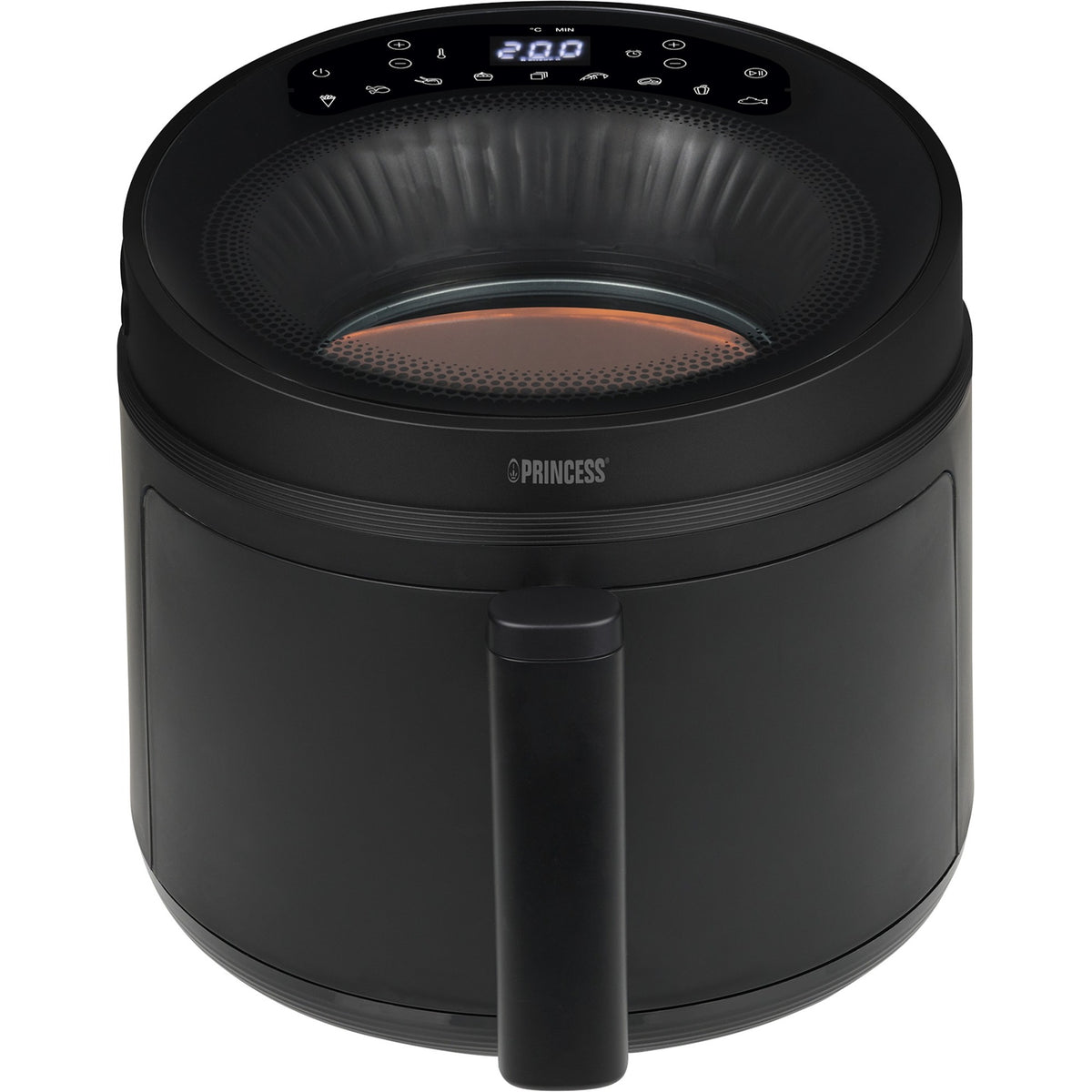 Princess Cyclone Vision Airfryer Heißluftfritteuse (schwarz, 5 Liter)