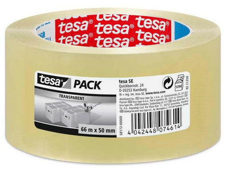 Tesa Verpackungsband Standard 66 m x 48 mm farblos