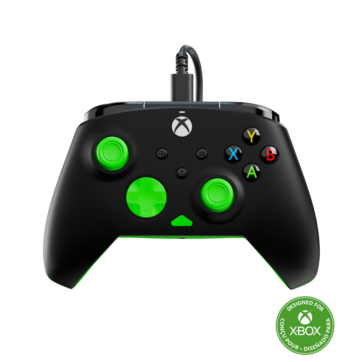 Turtle Beach Rematch Core Wired Controller (Schwarz Grün, Xbox Series X|S, Xbox One, PC)
