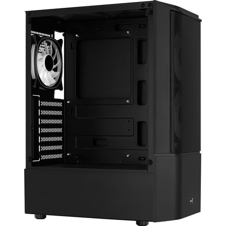 Aerocool Quantum Mesh v3 Midi-Tower-Gehäuse (schwarz grau | 3x USB-A | RGB | Fenster)