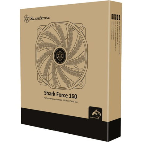 Silverstone Shark Force 160 Gehäuselüfter (schwarz, 160 x 160 x 27 mm, PWM)