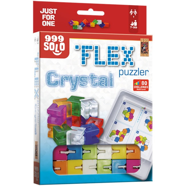 999Games 999 Games Flex Puzzler Crystal Denkspiel (Niederländisch, 1 Spieler, ab 7 Jahren, 80 Aufgaben)