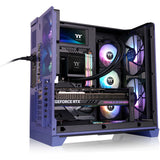 Thermaltake view 390 air future dusk midi tower behuizing (paars | 2x usb-a | 1x usb-c | tempered glass)