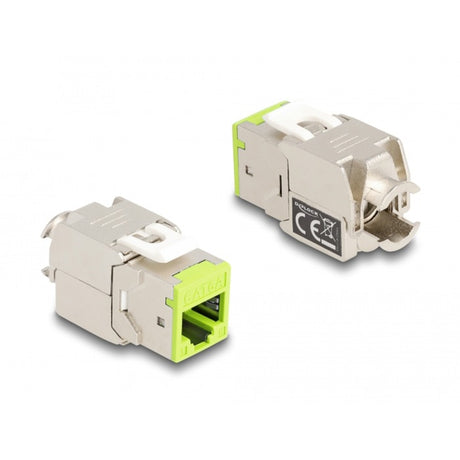 Delock Keystone Modul RJ45 Buchse auf LSA Cat 6a werkzeuglos, 8 Stück (mehrfarbig)