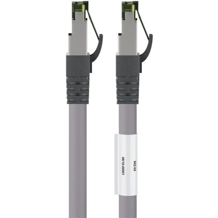 Goobay Netzwerkkabel Kat.8.1 S FTP (grau, 0,25 Meter)