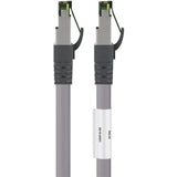 Goobay Netzwerkkabel Kat.8.1 S FTP (grau, 0,25 Meter)