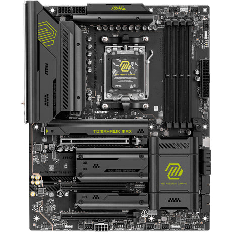 MSI Mag B850 Tomahawk Max WiFi Sockel AM5 Mainboard (RAID, 5GB-LAN, WiFi 7, BT, Sound, ATX)
