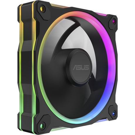 Asus Prime Mr120 ArGB Lüfter – Dreierpack Gehäuselüfter (schwarz, 3 Stück, 120 x 120 x 28 mm, 3 Stück)