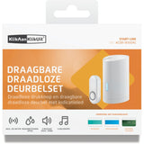 Klikaanklikuit acdb-9000ac – kabellose Türklingel – batteriebetriebener Empfänger – weiß