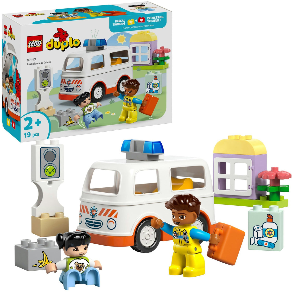 Lego Duplo Town 10447 Krankenwagen mit Fahrer