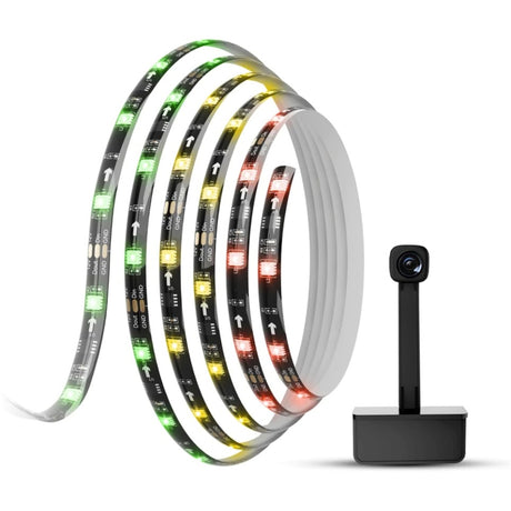 Govee H6199 DreamView T1 TV-Hintergrundbeleuchtung, Stimmungsbeleuchtung (5 Meter, RGBIC, WLAN, Bluetooth, für 75–85 Zoll Fernseher)