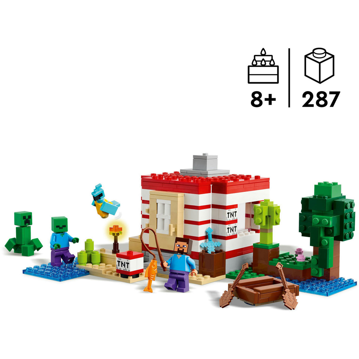 Lego® Minecraft® Das TNT-Dschungelhaus, Videospielset – 21275