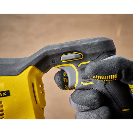 Stanley Fatmax V20 18 V Säbelsäge (gelb schwarz, Koffer, 2 Akkus (2,0 Ah) und Ladegerät (2 A) im Lieferumfang enthalten)