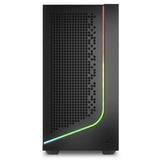 Sharkoon J1000 ArGB Midi-Tower-Gehäuse (schwarz | 3x USB-A | RGB | gehärtetes Glas)