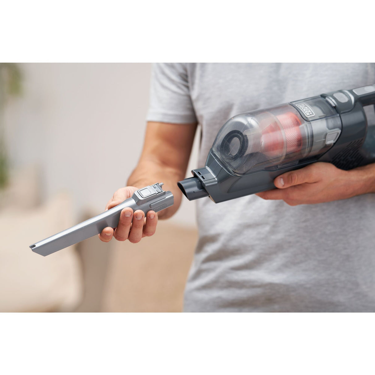 Black+decker bhfea18d1-qw 18v 2.0ah 2-in-1 steelstofzuiger met verwijderbare accu (18v 2.0ah accu en oplader inbegrepen)