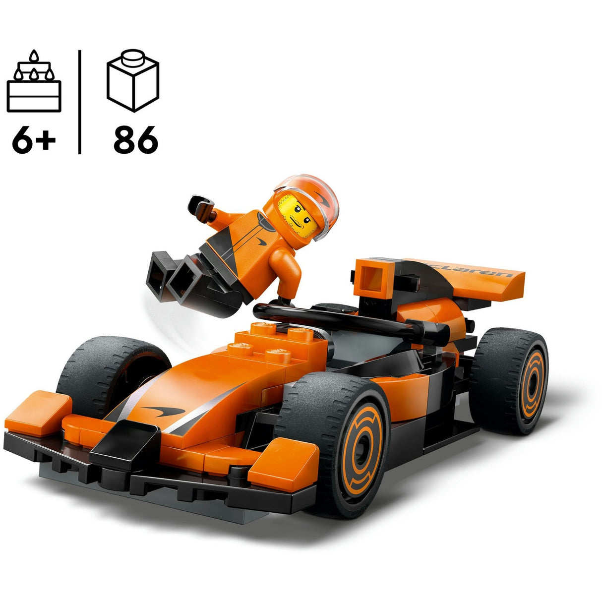 Lego City 60442 F1-Fahrer mit McLaren-Rennwagen