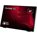 Viewsonic rahmenloser Touch-Monitor mit 10-Punkt-PCAP 24 (Schwarz, HDMI, DisplayPort, VGA)