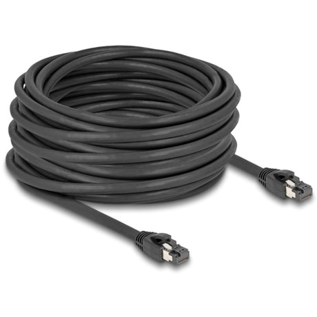Delock Netzwerkkabel S FTP, RJ-45 mit Cat.8.1 (schwarz, 15 Meter)