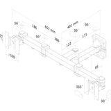 Neomounts fpma-w960d Flachbildschirm-Wandhalterung schwarz